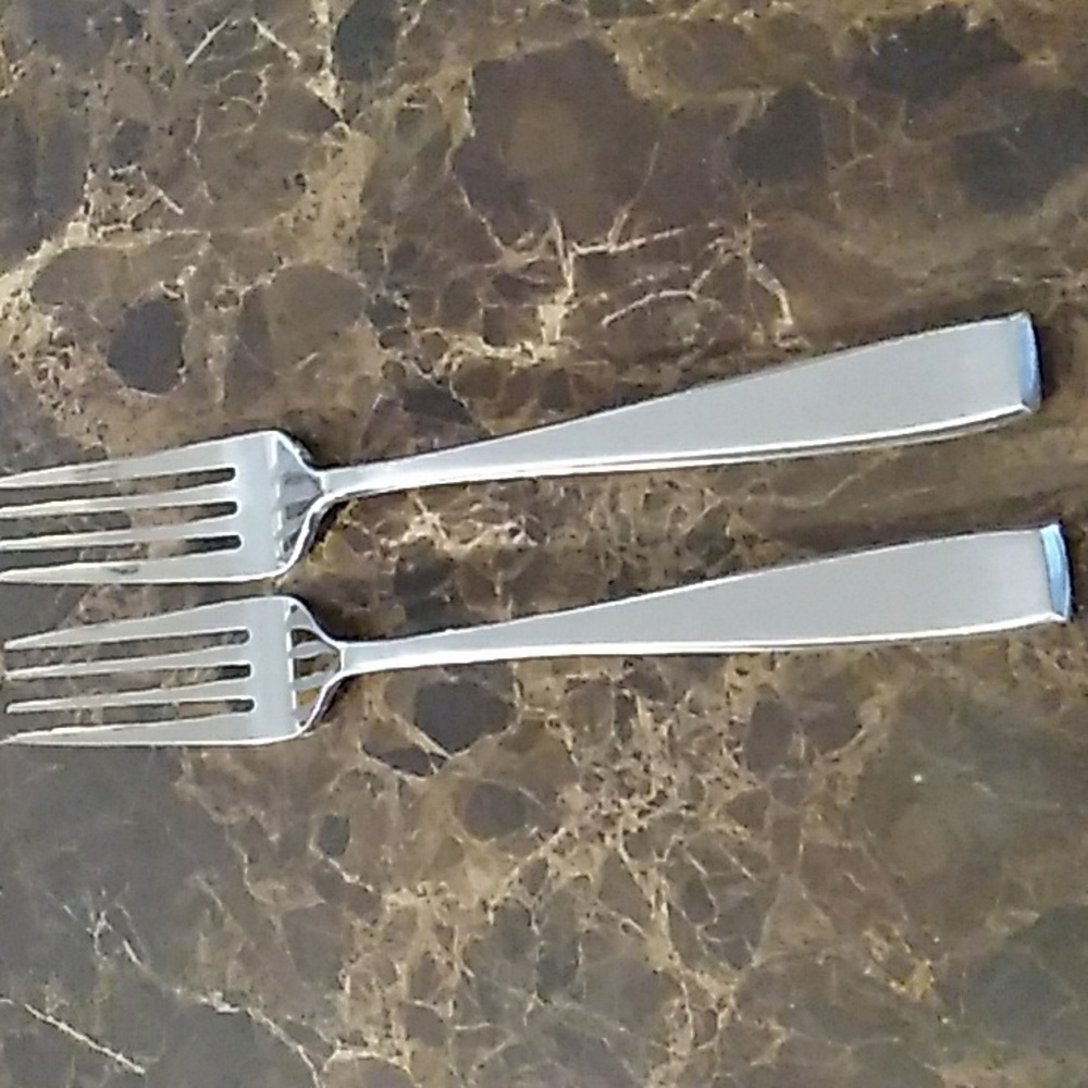 Cambridge Logan 2 Dinner Forks Glossy Stainless Flatware